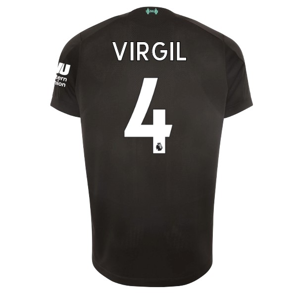 Camiseta Liverpool NO.4 Virgil 3ª 2019/20 Negro